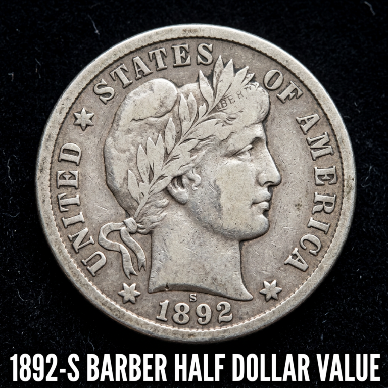 1892 S Barber Half Dollar Value and Price Guide for Collectors
