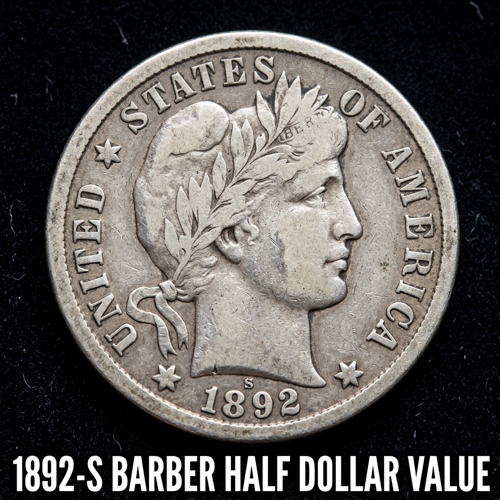 1892 S Barber Half Dollar Value and Price Guide for Collectors
