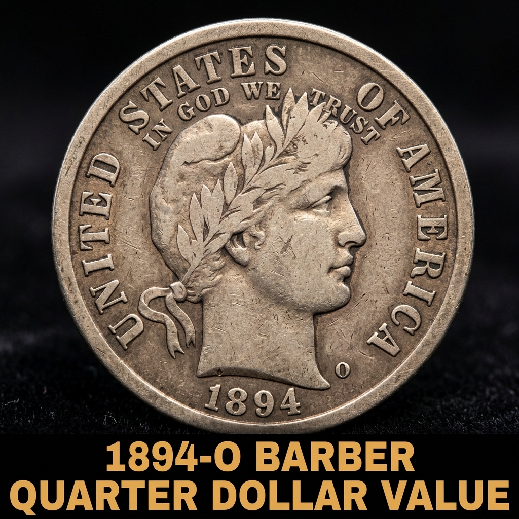 1894 O Barber Quarter Dollar Value and Price Guide for Collectors