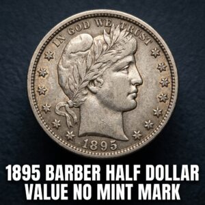 1895 Barber Half Dollar Value and Price Guide for Coins with No Mint Mark