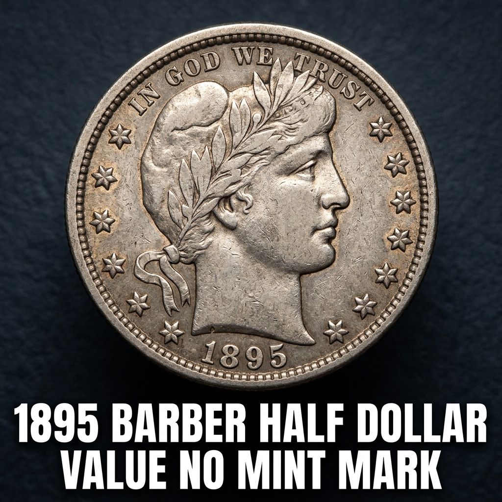 1895 Barber Half Dollar Value and Price Guide for Coins with No Mint Mark