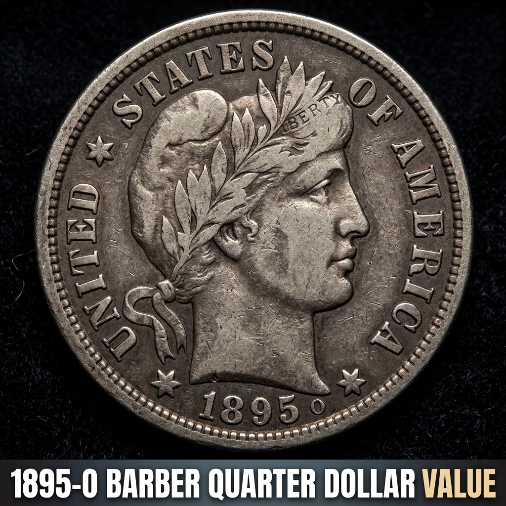 1895 O Barber Quarter Dollar Value Guide and Rarity Report