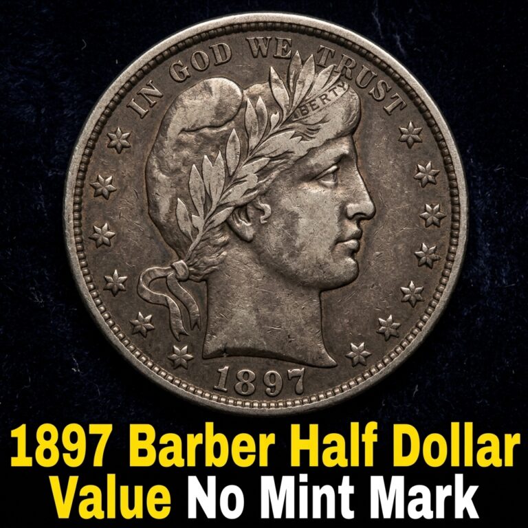 1897 Barber Half Dollar Value for Coins with No Mint Mark
