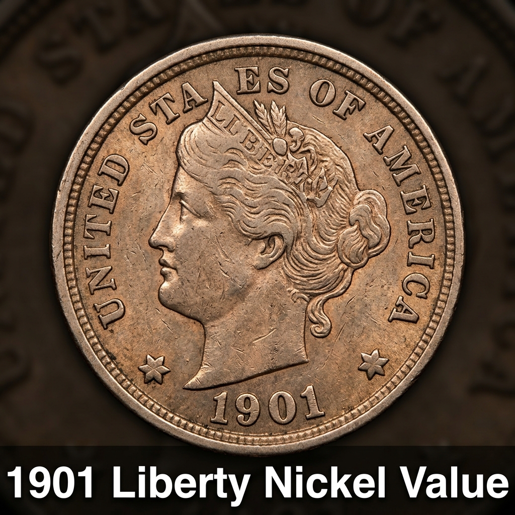 1901 Liberty Nickel Value Guide and Price Chart for Collectors