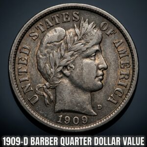 1909 D Barber Quarter Dollar Value and Complete Price Guide