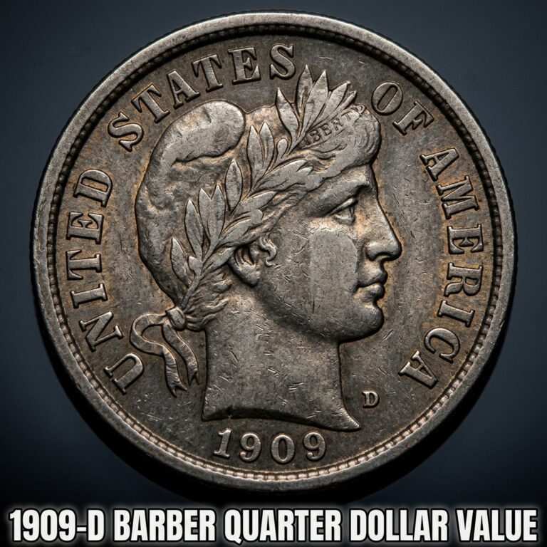 1909 D Barber Quarter Dollar Value and Complete Price Guide