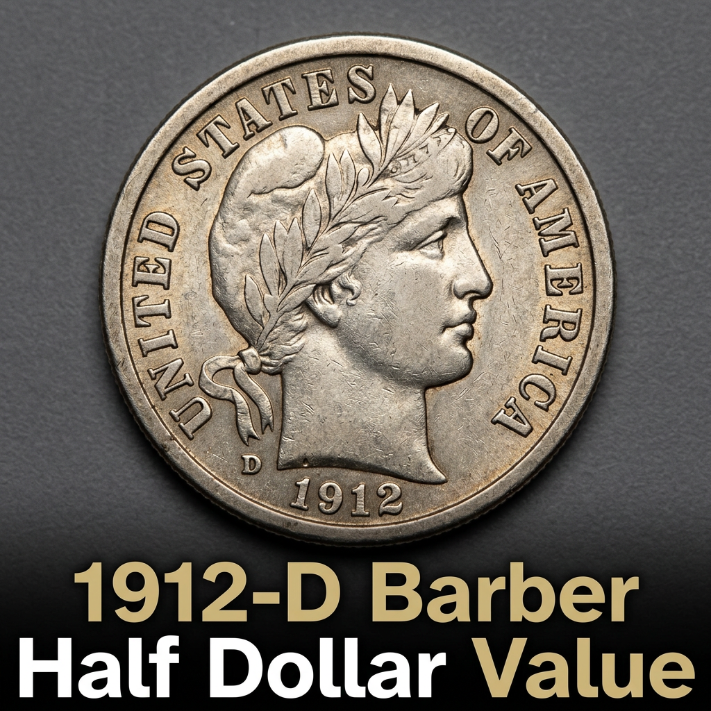 1912 D Barber Half Dollar Value for Collectors and Beginners