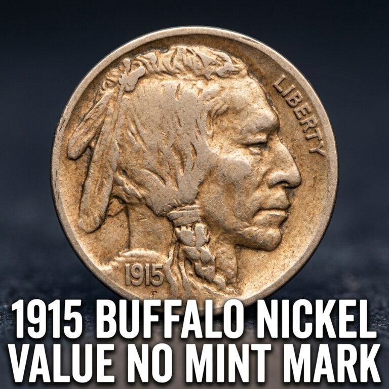 1915 Buffalo Nickel Value No Mint Mark Worth and Rarity Guide