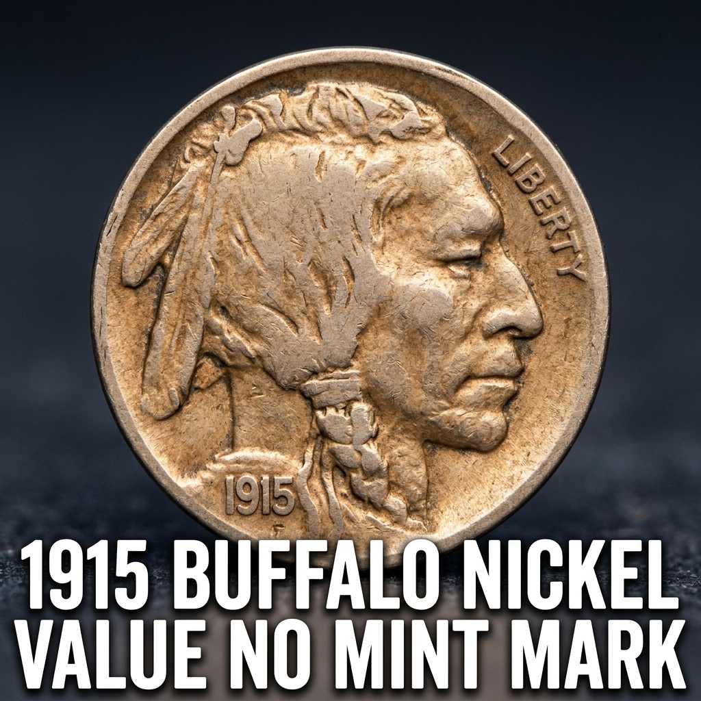 1915 Buffalo Nickel Value No Mint Mark Worth and Rarity Guide