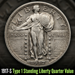 1917-S Type 1 Standing Liberty Quarter Value Guide and Rarity Factors