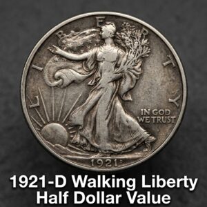 1921 D Walking Liberty Half Dollar Value and Price Guide for Collectors