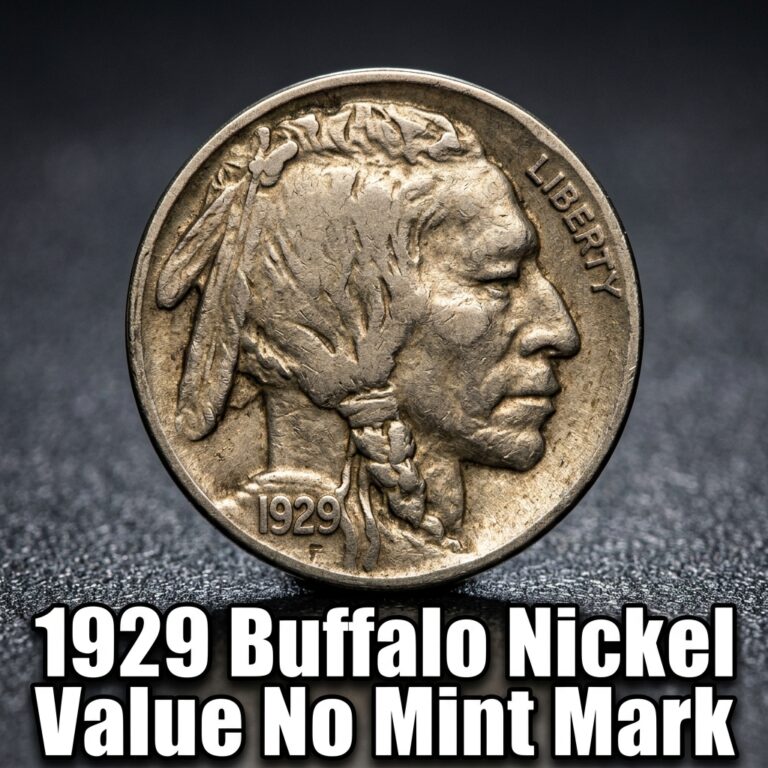 1929 Buffalo Nickel Value No Mint Mark Worth and Grade Guide