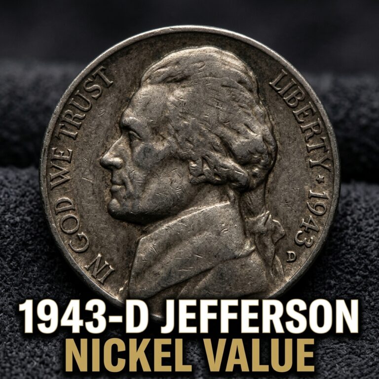 1943 D Jefferson Nickel Value and History of the Silver War Nickel