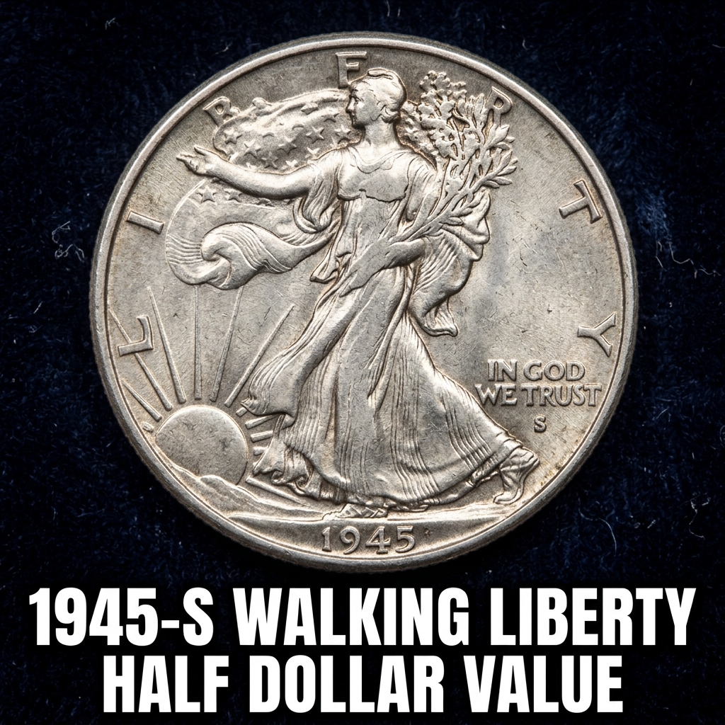 1945 S Walking Liberty Half Dollar Value and Price Guide for Collectors