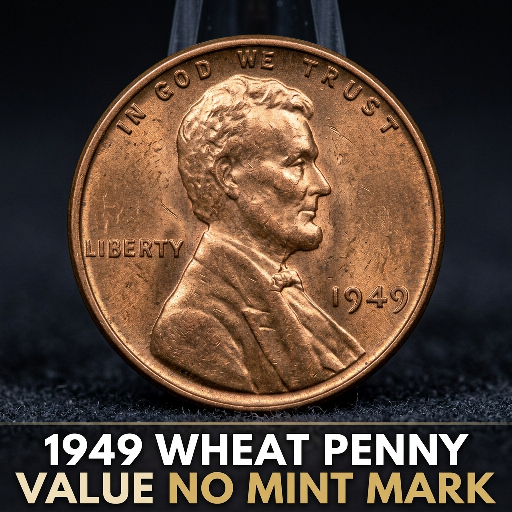 1949 Wheat Penny Value No Mint Mark Worth Thousands in Top Condition