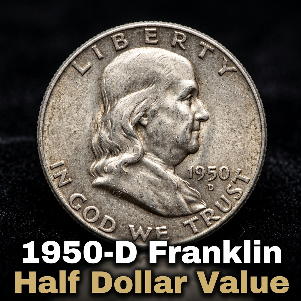 1950 D Franklin Half Dollar Value Guide and Grading Details for Collectors
