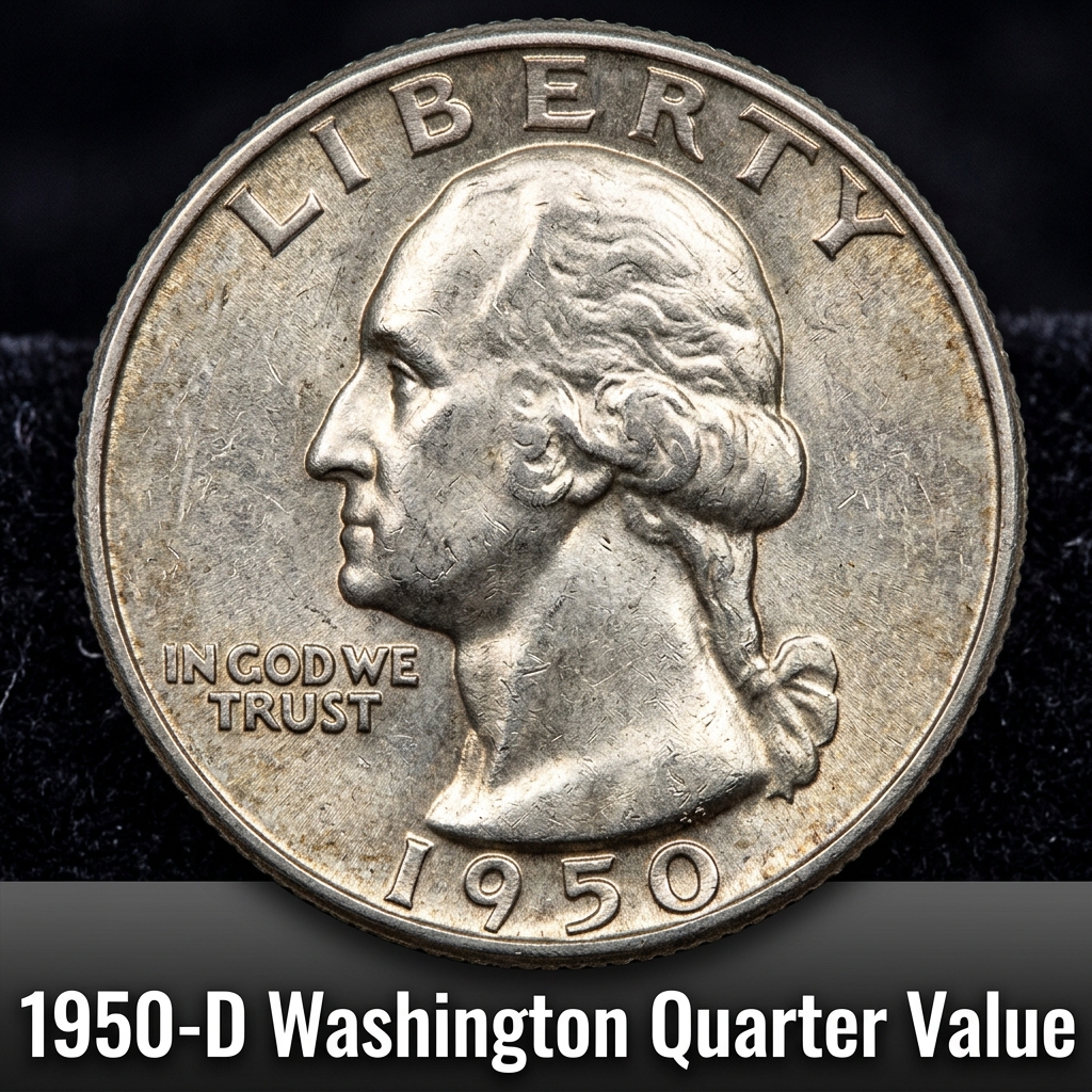 1950 D Washington Quarter Value and Price Guide for Collectors