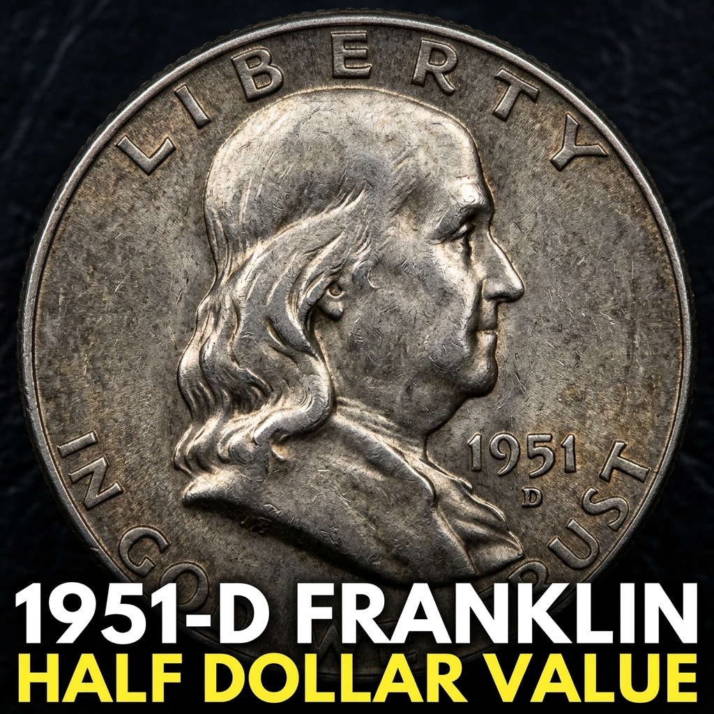 1951 D Franklin Half Dollar Value Trends and Rarity Guide for Collectors