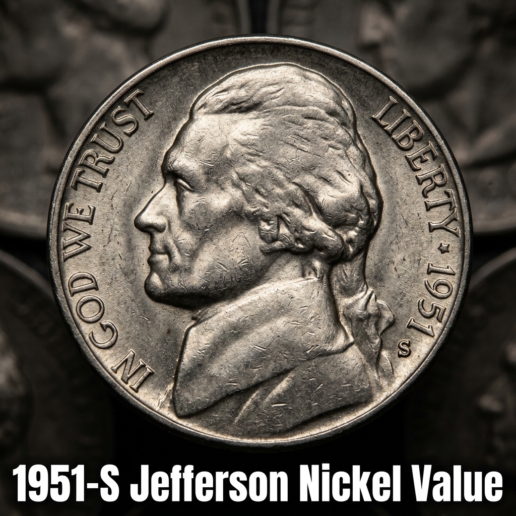1951 S Jefferson Nickel Value Guide and Rarity Factors for Collectors
