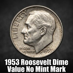 1953 Roosevelt Dime Value Guide and Market Prices for Coins with No Mint Mark