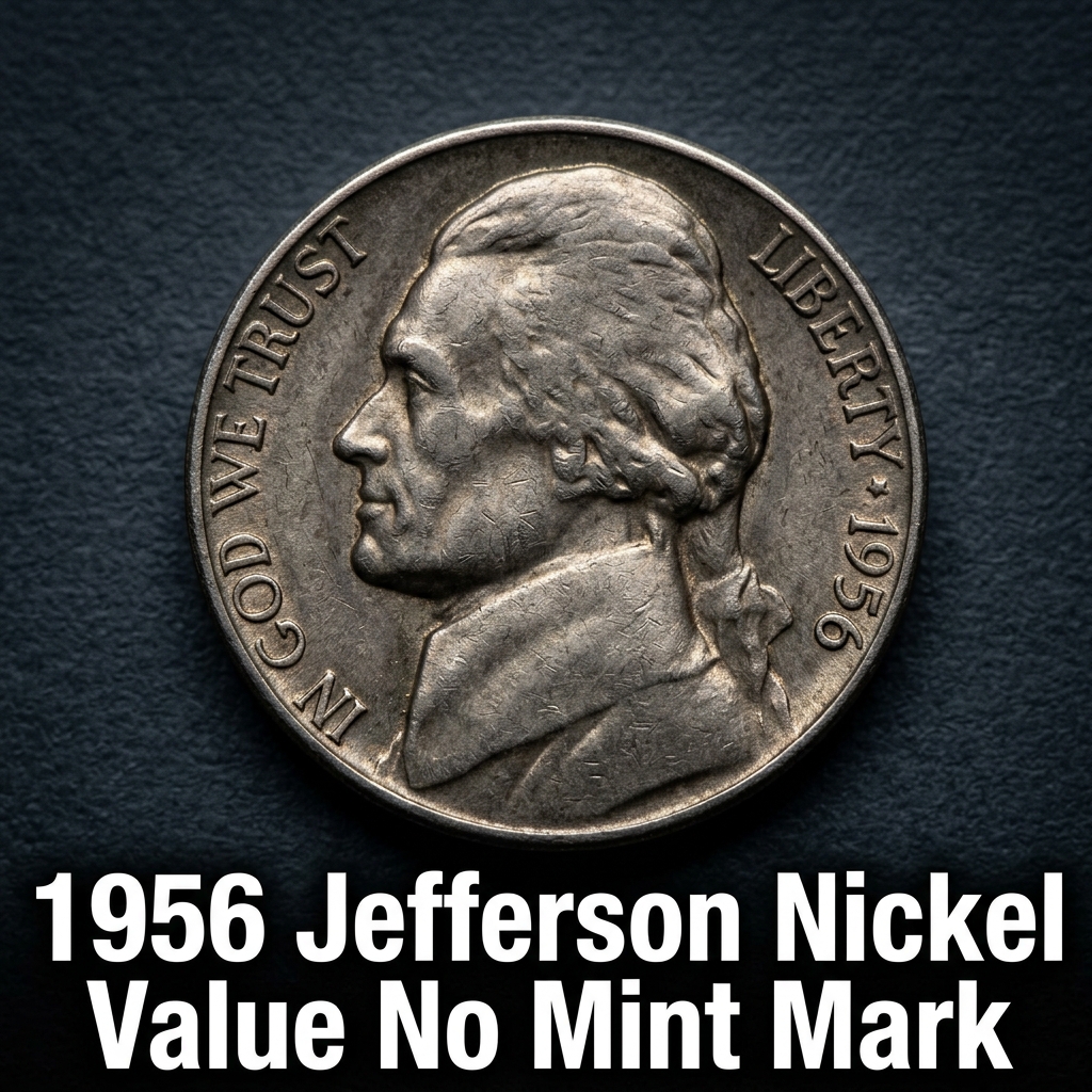 1956 Jefferson Nickel Value and Price Guide for No Mint Mark Coins