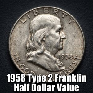 1958 Type 2 Franklin Half Dollar Value and Rarity Guide for Collectors