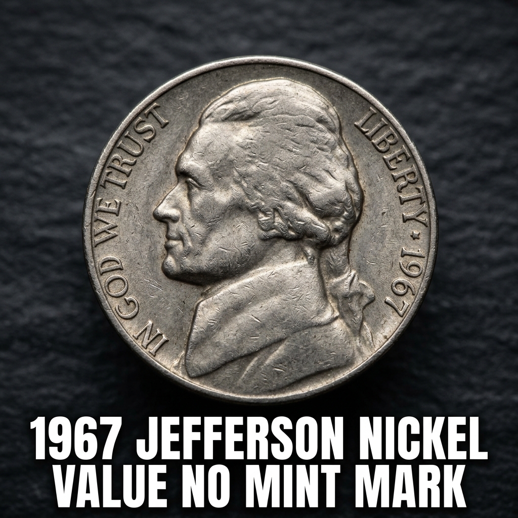1967 Jefferson Nickel Value and History of the No Mint Mark Coin