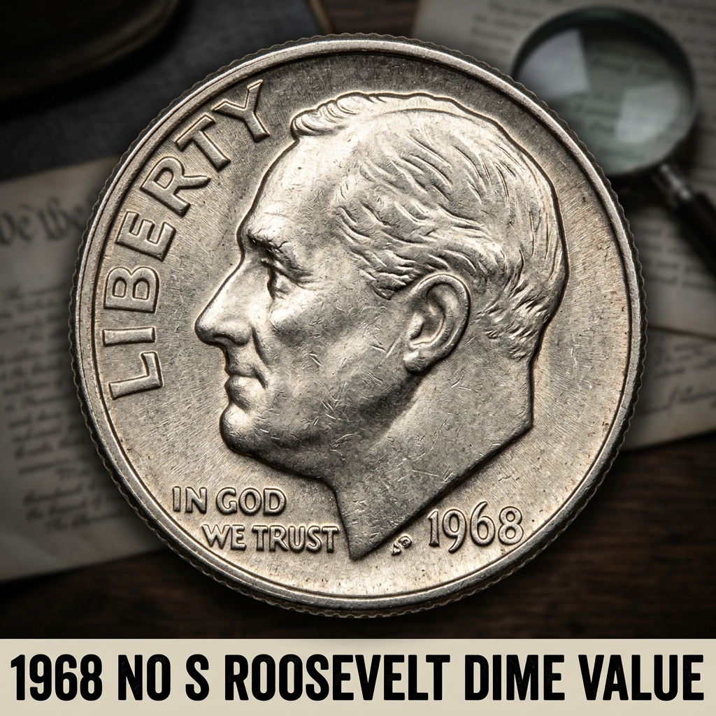 1968 No S Roosevelt Dime Value Guide and History