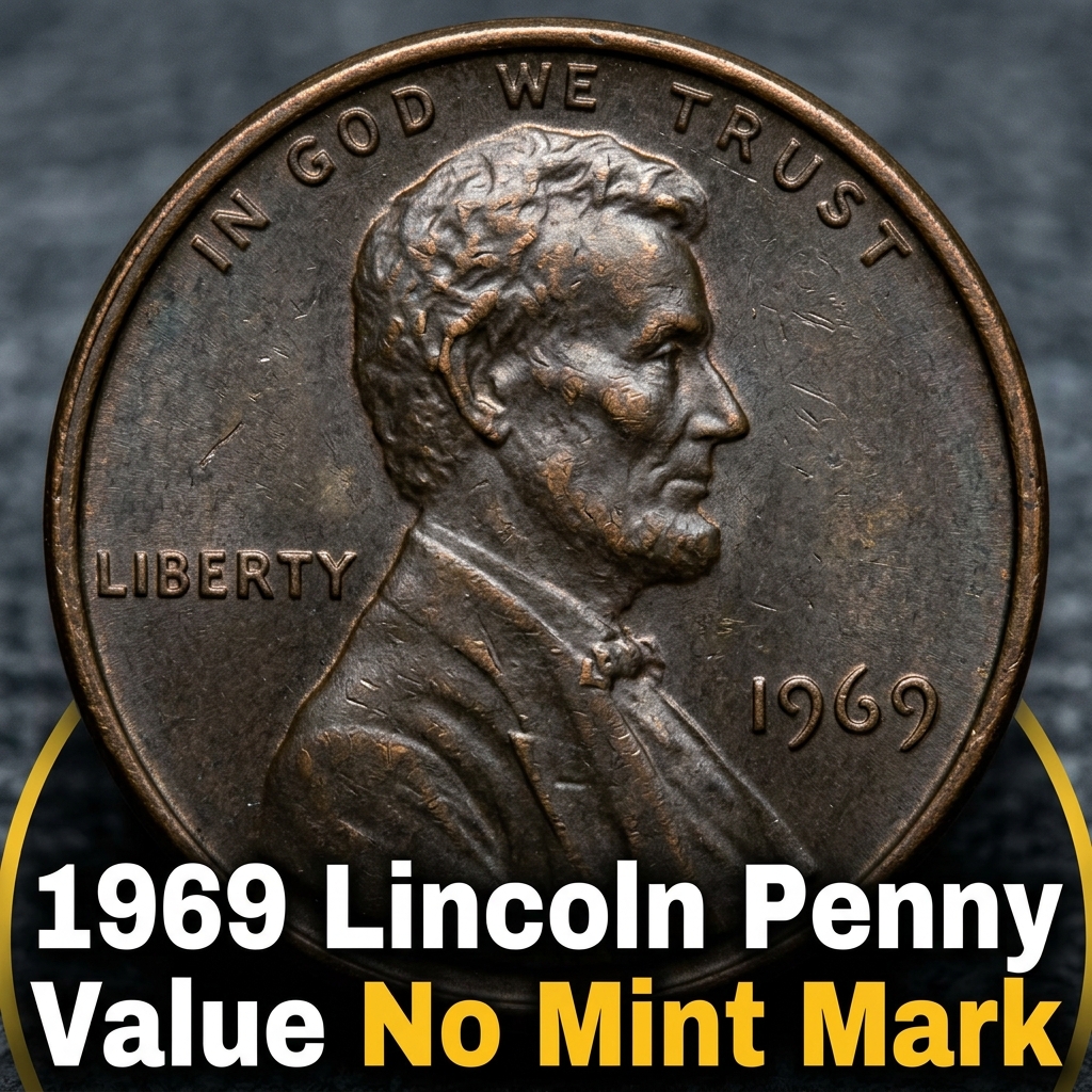 1969 Lincoln Penny Value No Mint Mark Worth and Grade Guide