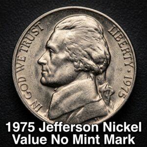 1975 Jefferson Nickel Value No Mint Mark Worth More Than Face Value
