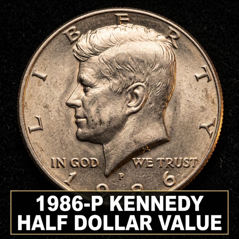 1986 P Kennedy Half Dollar Value and Price Guide for Collectors