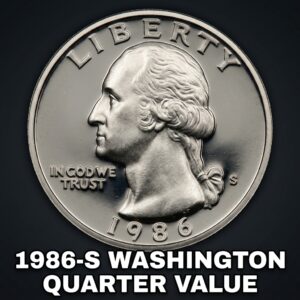 1986 S Washington Quarter Value Guide and Price Chart