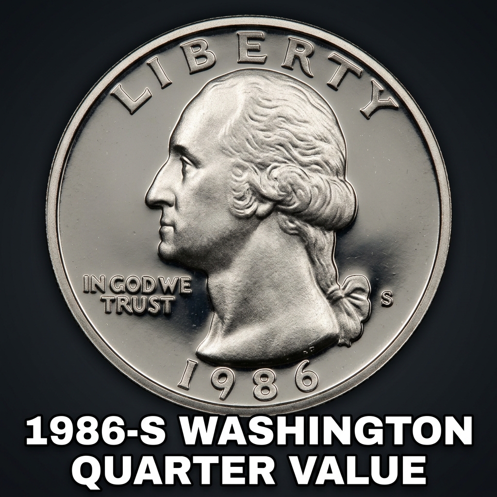 1986 S Washington Quarter Value Guide and Price Chart