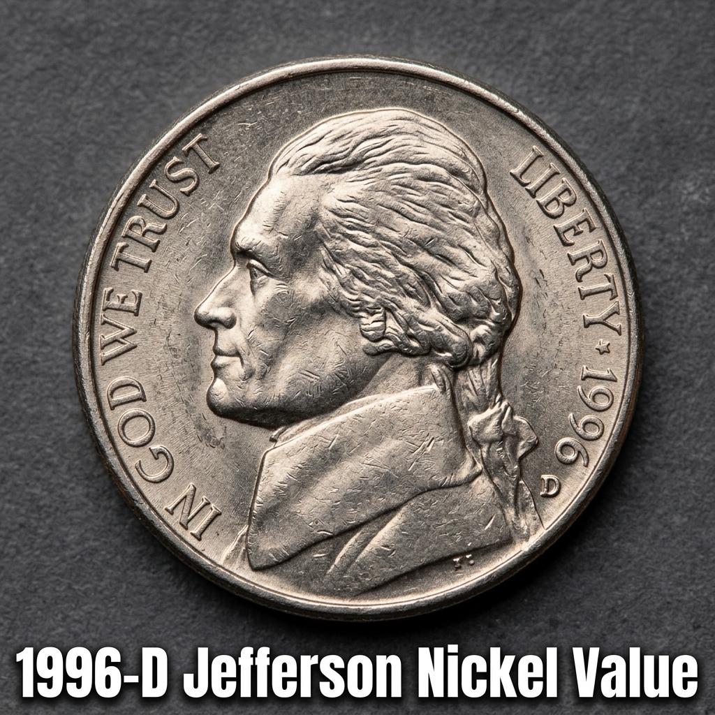 1996 D Jefferson Nickel Value Guide for Collectors and Pocket Change Hunters