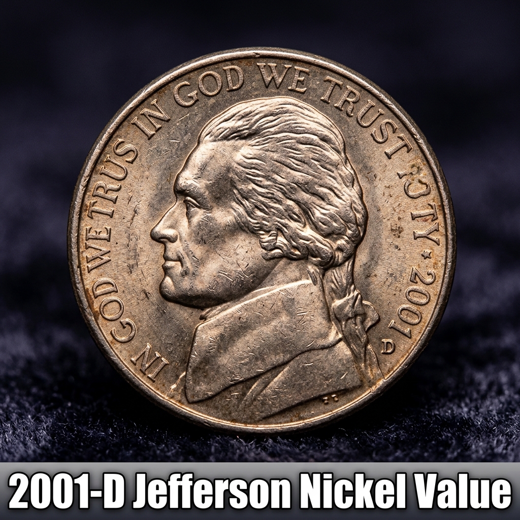 2001 D Jefferson Nickel Value and Complete Price Guide for Collectors