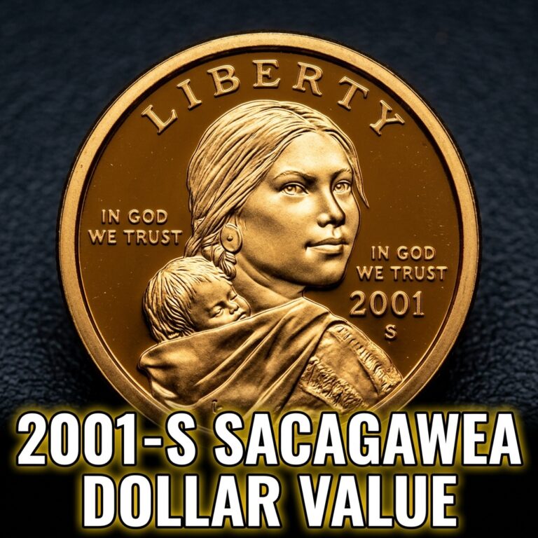 2001 S Sacagawea Dollar Value and What Your Golden Coin is Worth Today