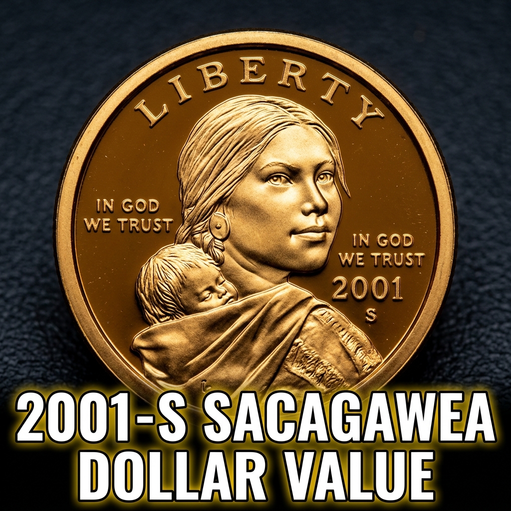 2001 S Sacagawea Dollar Value and What Your Golden Coin is Worth Today
