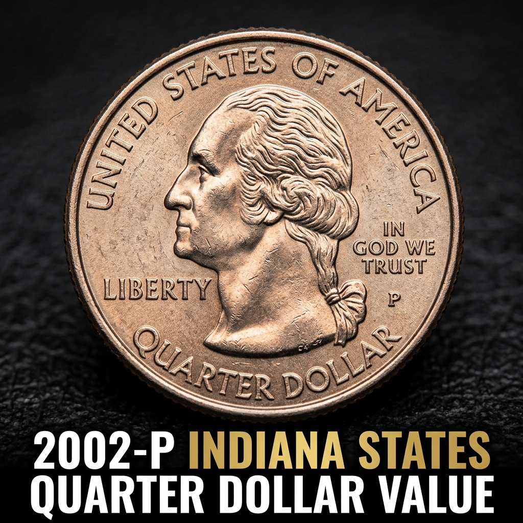 2002 P Indiana State Quarter Value Guide for Rare Errors and Mint Conditions