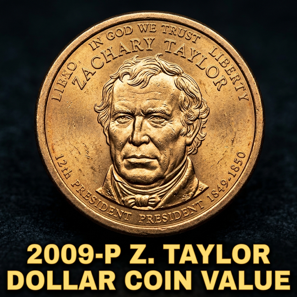 2009 P Zachary Taylor Dollar Coin Value Guide and Varieties