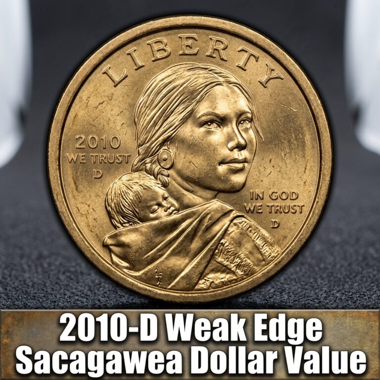 2010 D Weak Edge Sacagawea Dollar Value and Minting Errors Guide