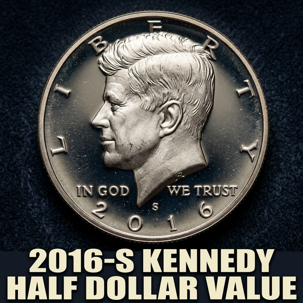 2016 S Kennedy Half Dollar Value Guide and Collector Prices