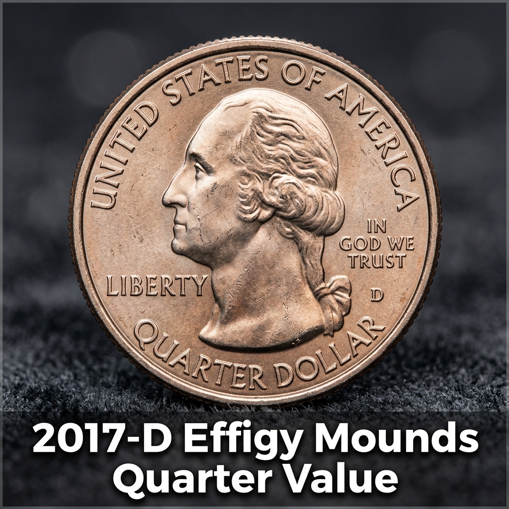 2017 D Effigy Mounds Quarter Value and Price Guide for Collectors