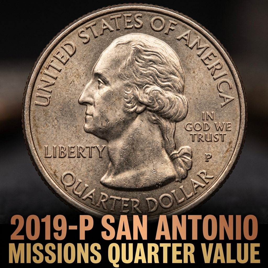 2019 P San Antonio Missions Quarter Value and Circulation Rarity Guide