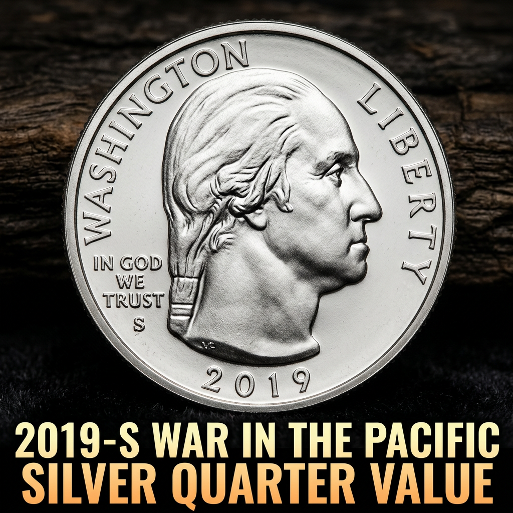 2019 S War in the Pacific Silver Quarter Value and Rarity Guide