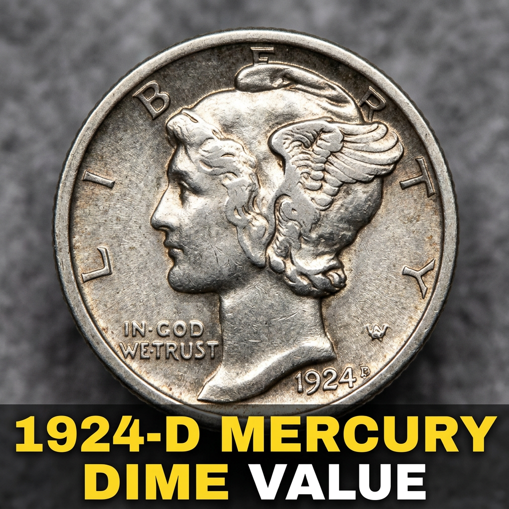 How Much is a 1924 D Mercury Dime Worth Today