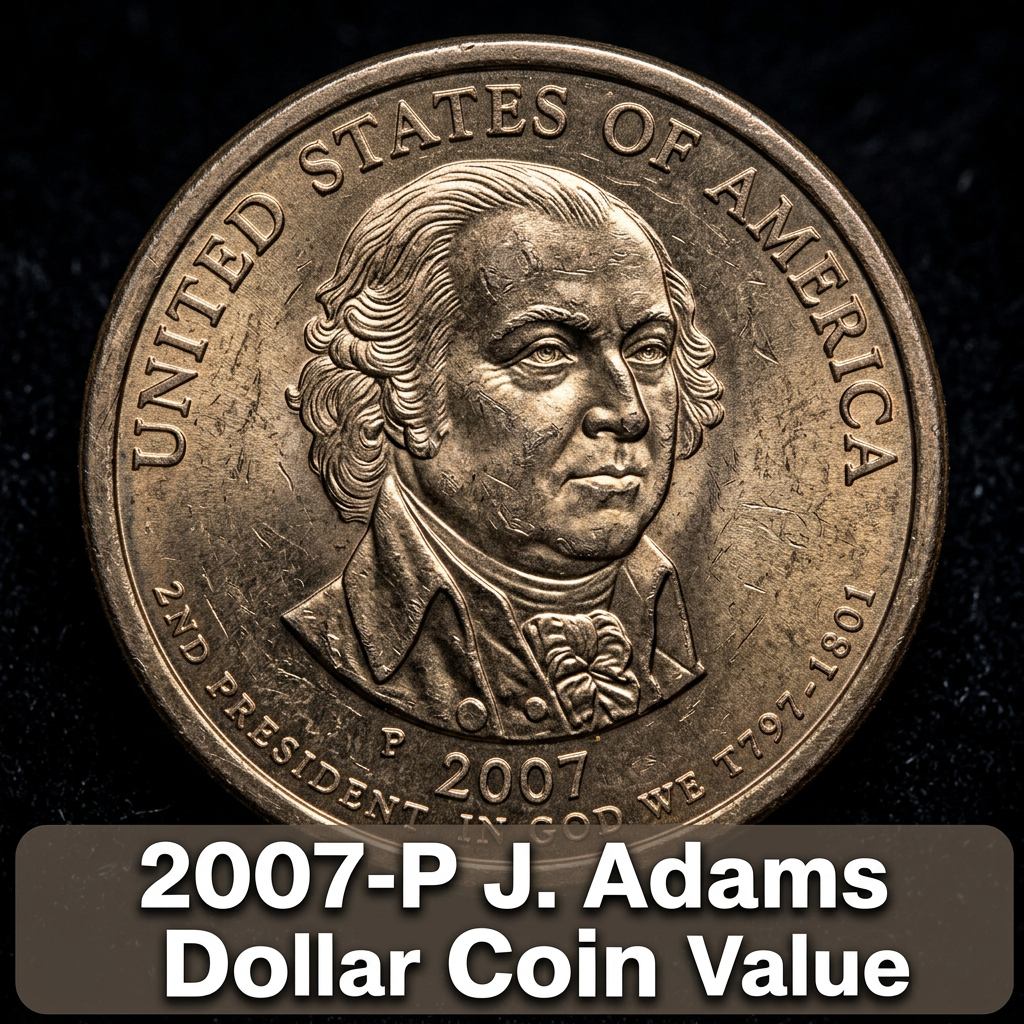 How Much Is a 2007 P John Adams Dollar Coin Worth Today