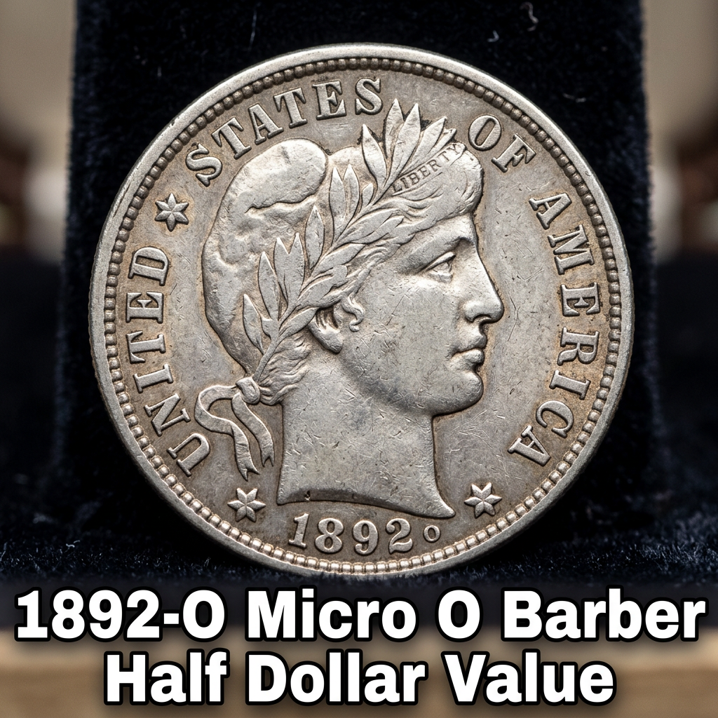How Much Is a Rare 1892-O Micro O Barber Half Dollar Worth Today