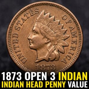How Much is an 1873 Open 3 Indian Head Penny Worth Today