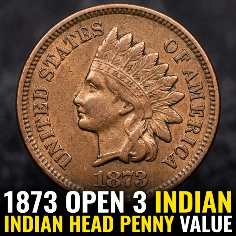 How Much is an 1873 Open 3 Indian Head Penny Worth Today