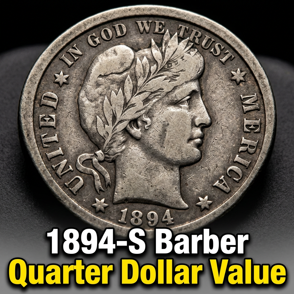 How Much is an 1894-S Barber Quarter Worth Today